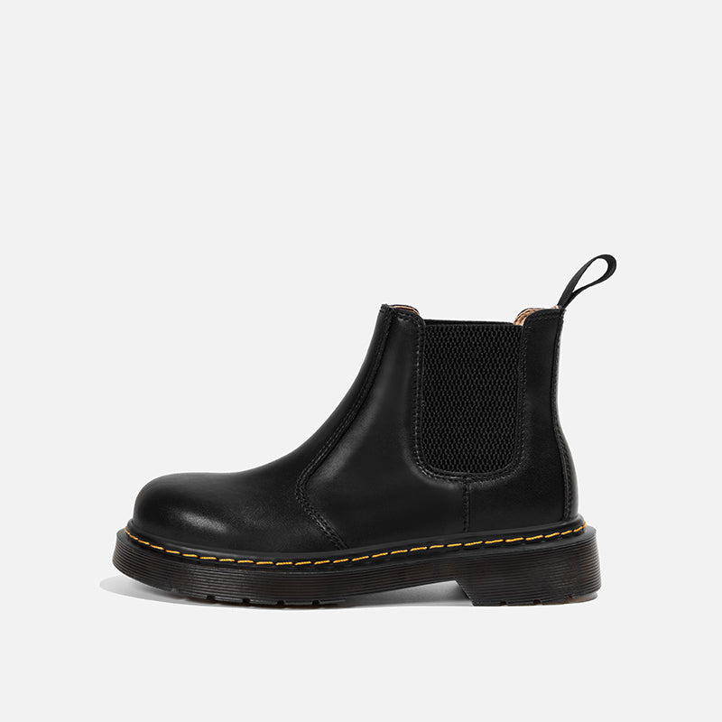 British Style Vintage Boots Children's Short Boots Leather And Cashmere Martin