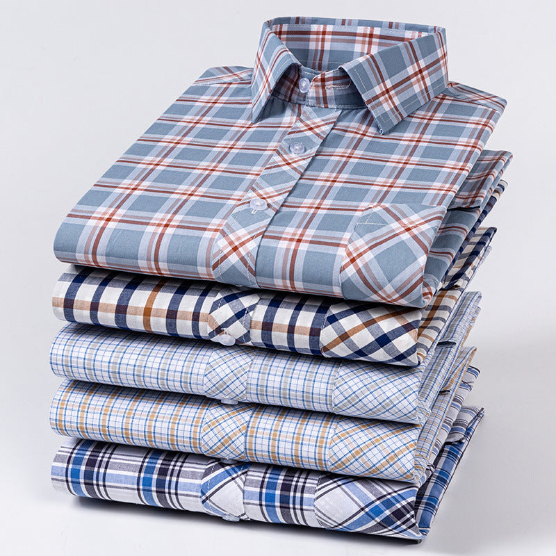 Casual plaidskjorte i store størrelser til forår og sommer