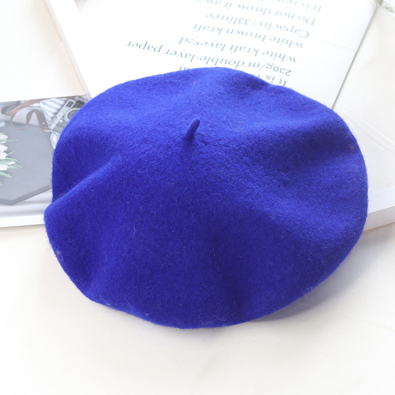 Children's Fashion Retro Warm Painter Woolen Knitted Hat