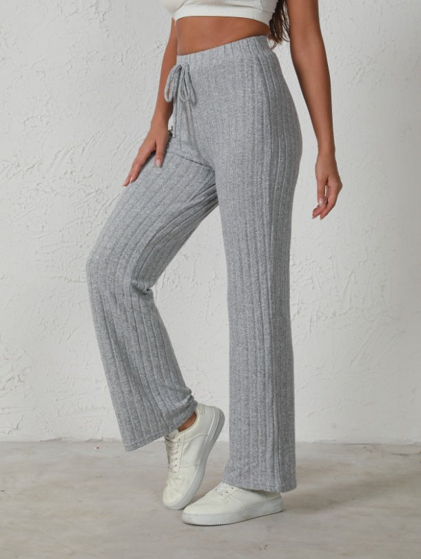 Women's Fashion Casual Loose Straight Trousers