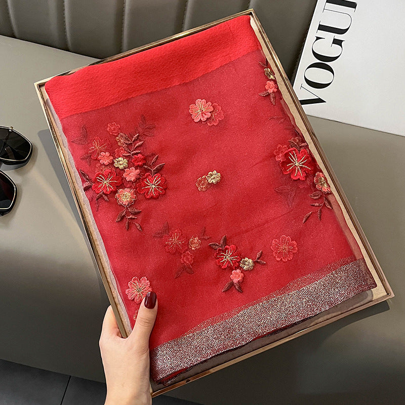 Women's Wild Korean Style Affordable Luxury Style Autumn And Winter Warm Scarf
