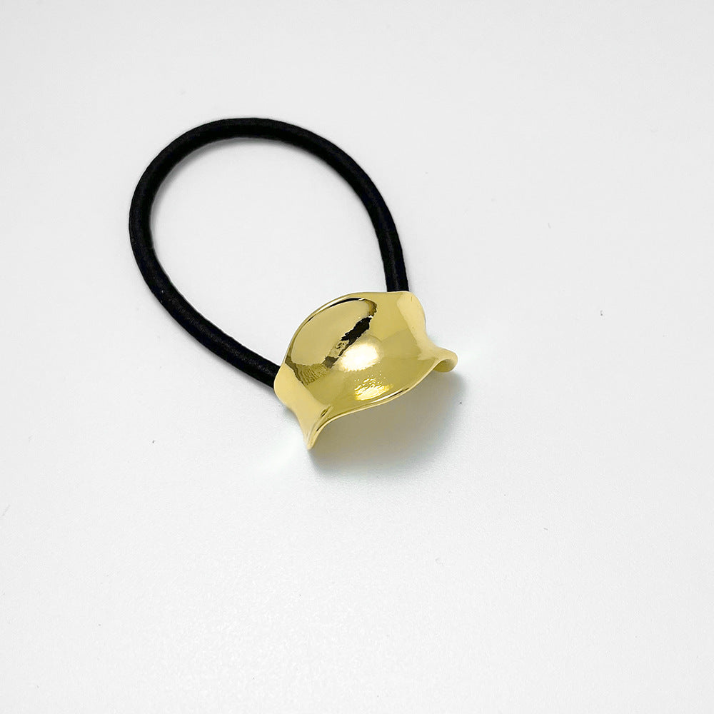 Simple Small Rubber Band Headband Hair Accessories Metal Geometry