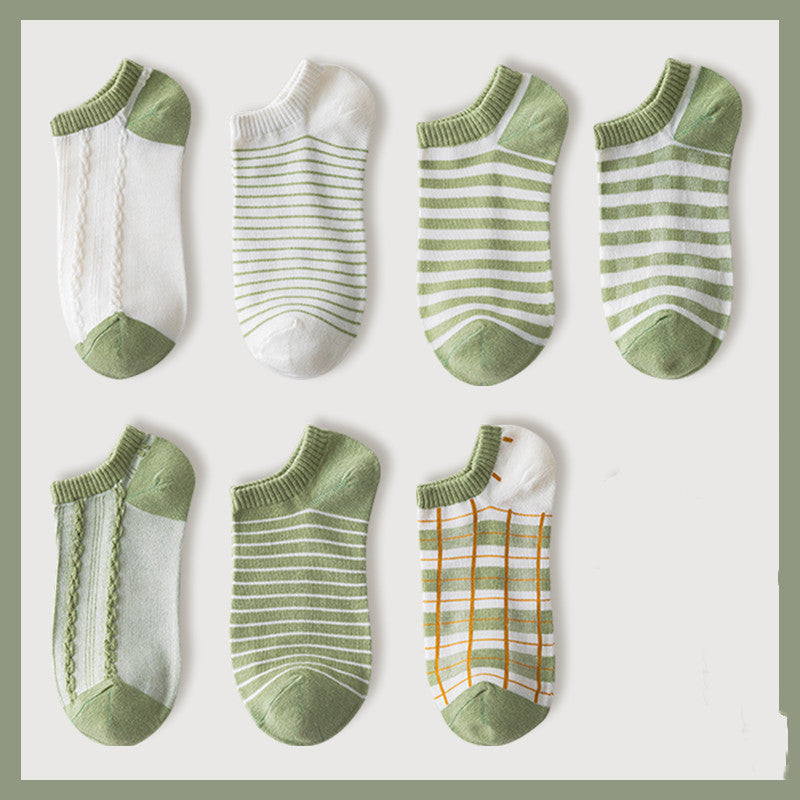 Ladies Cute Cotton Shallow Mouth Invisible Socks