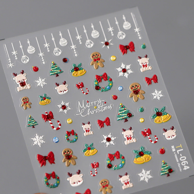 Craft 3D 5D Christmas Nail Sticker Relief