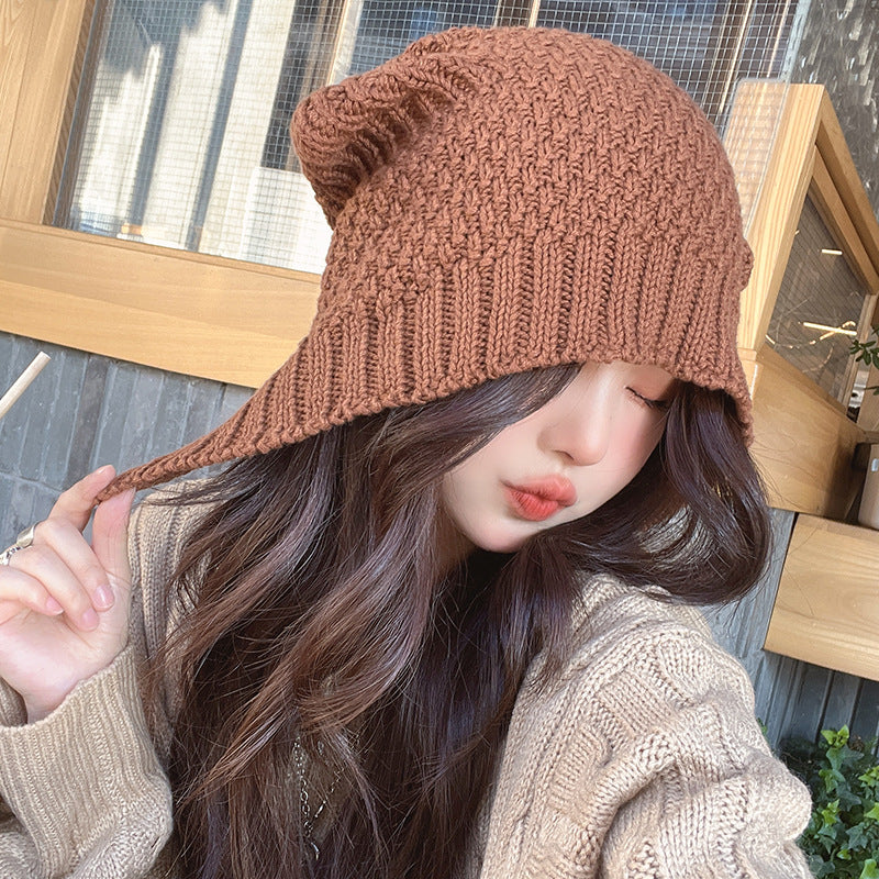 Women's Autumn And Winter Cute Earflaps Woolen Cap