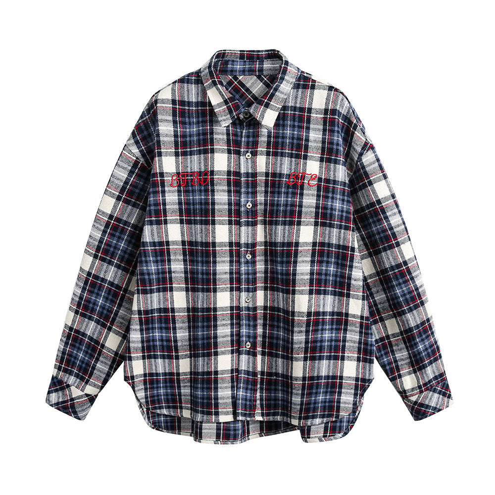Autumn Women's Front Short Back Length Versatile Lattice Casual Coat