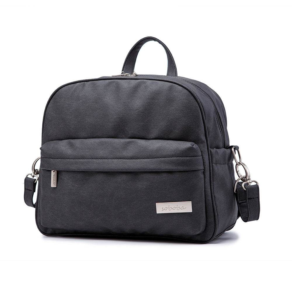 Solid Color Baby Stroller Backpack Mummy Bag