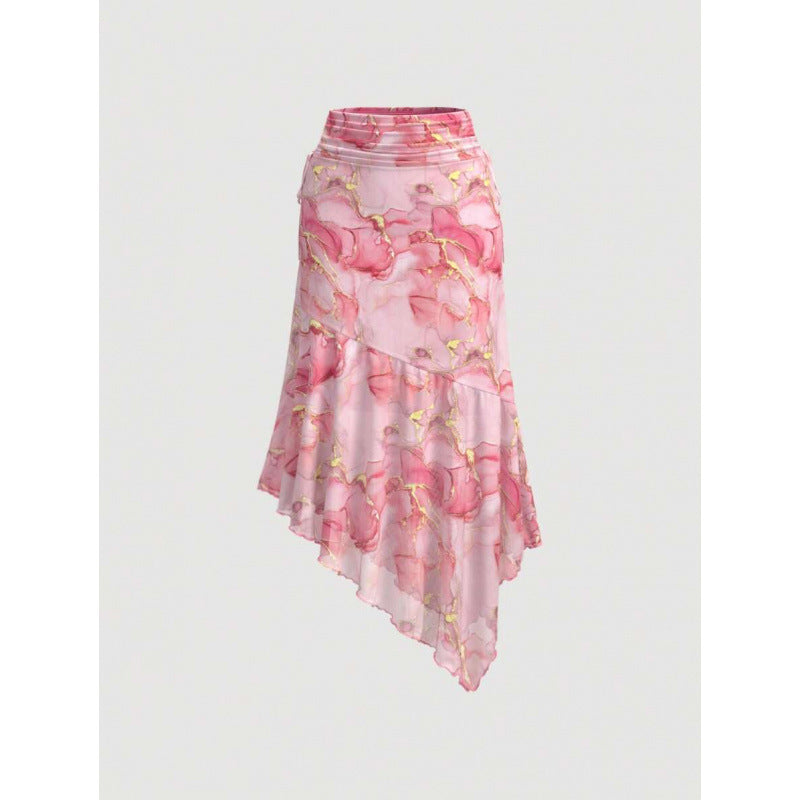 Summer Women's Loose And Long Skirt With Buttocks Wrapped
