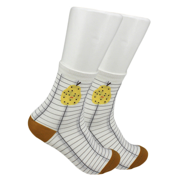Cartoon student socks