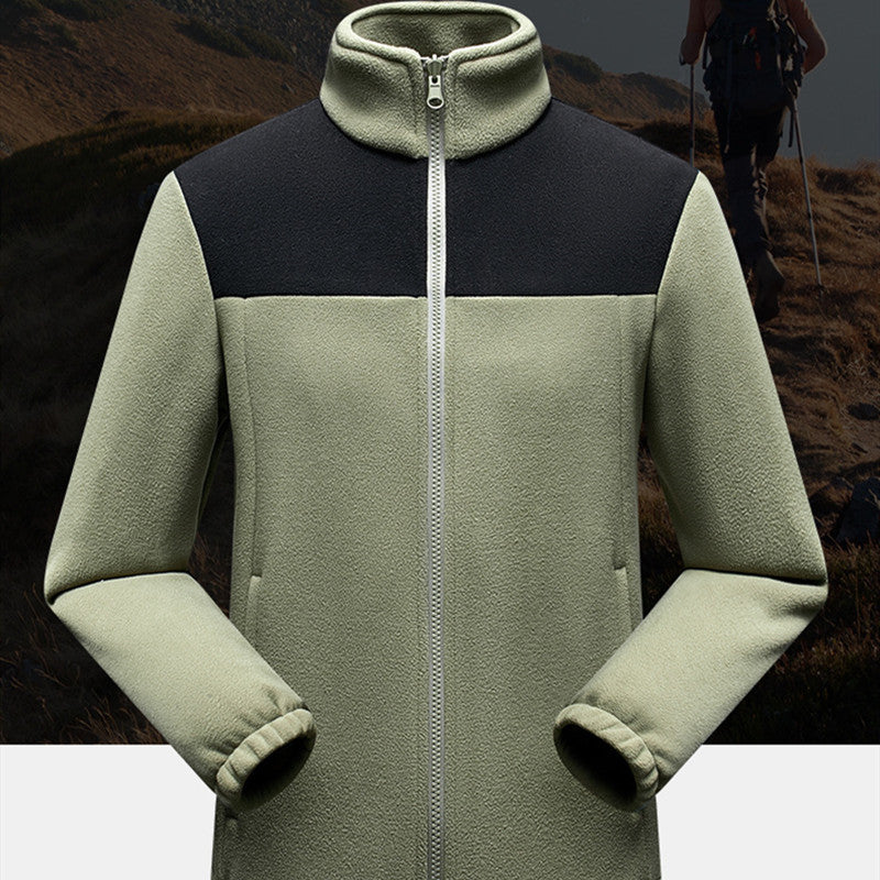 Jacket Men's And Women's Color Matching Warm