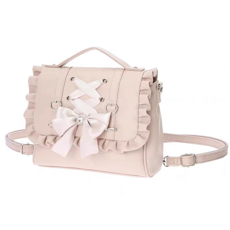 Lolita Bowknot Bag Love Hand-held Shoulder Crossbody Backpack