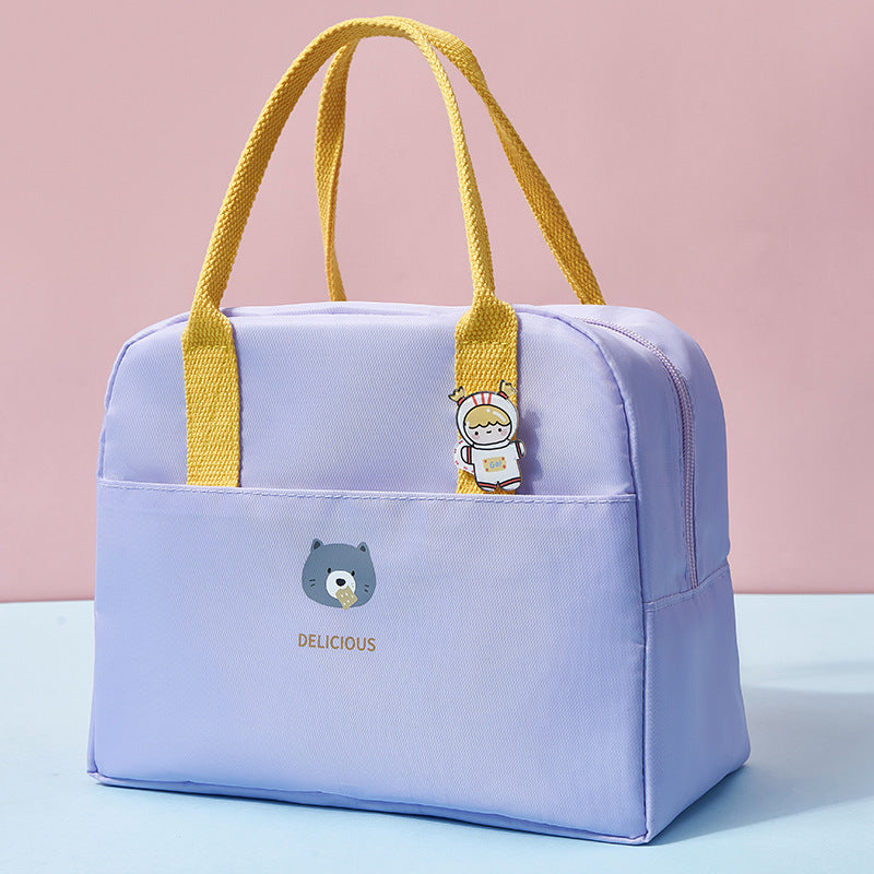 Macaron Color Large-capacity Heat Preservation And Fresh-keeping Portable Lunch Bag