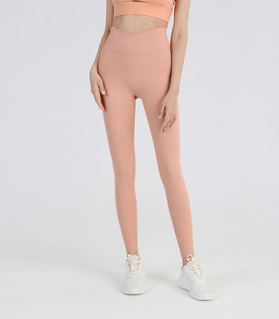 Women's High Waist Hip Lift Peach Hip Sports Running Tights