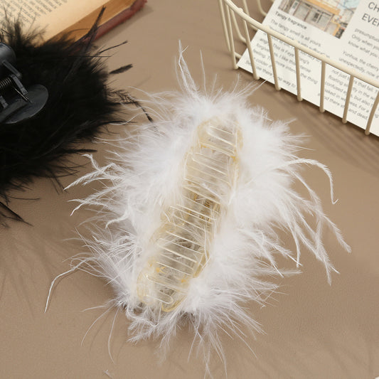Ostrich Feather Grip Women's Microfiber Retro