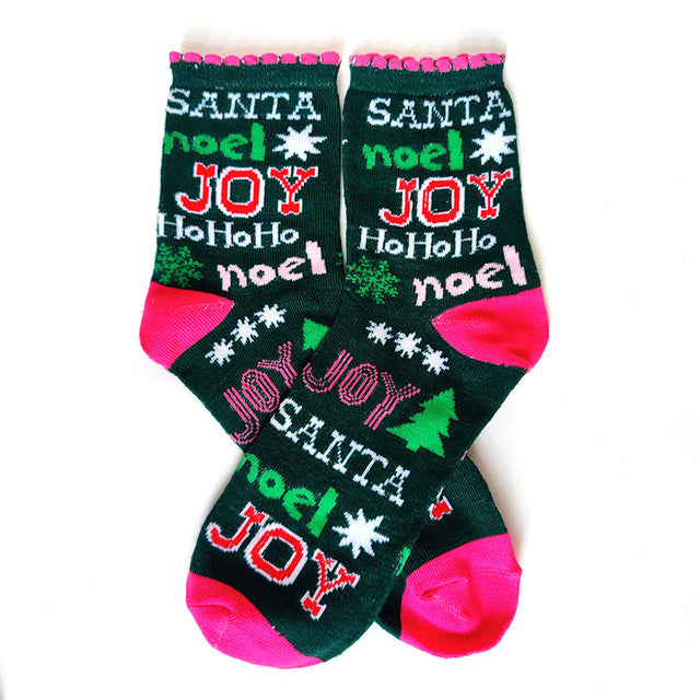 Women Casual Winter Christmas Socks Thickened David's