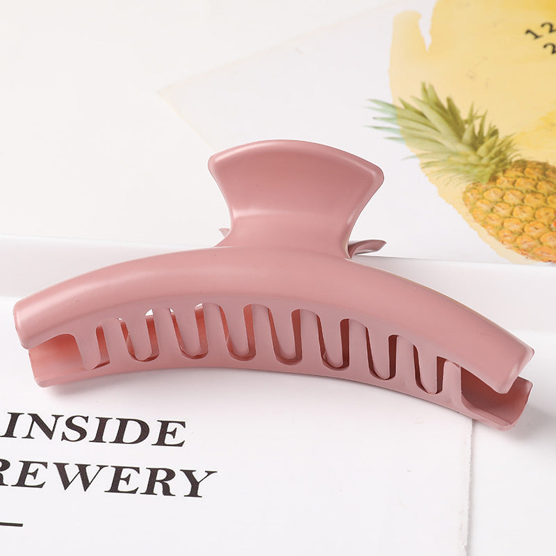 Geometric matte top clip back head catch clip
