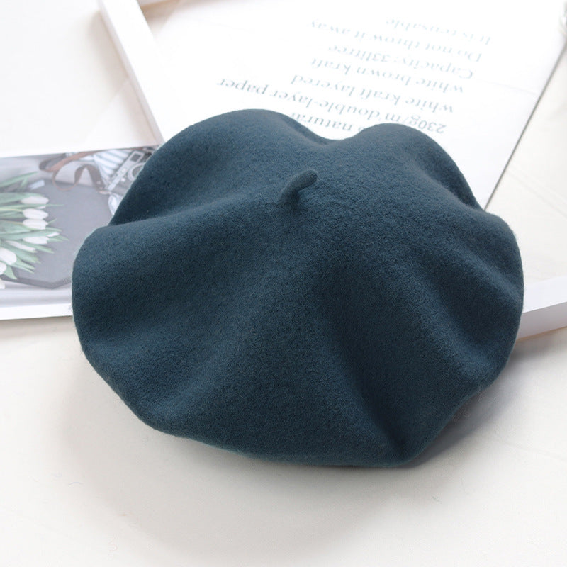 Children's Fashion Retro Warm Painter Woolen Knitted Hat