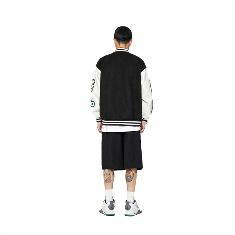 New Heavy Industry Embroidery Craft Casual Loose Trend Jacket
