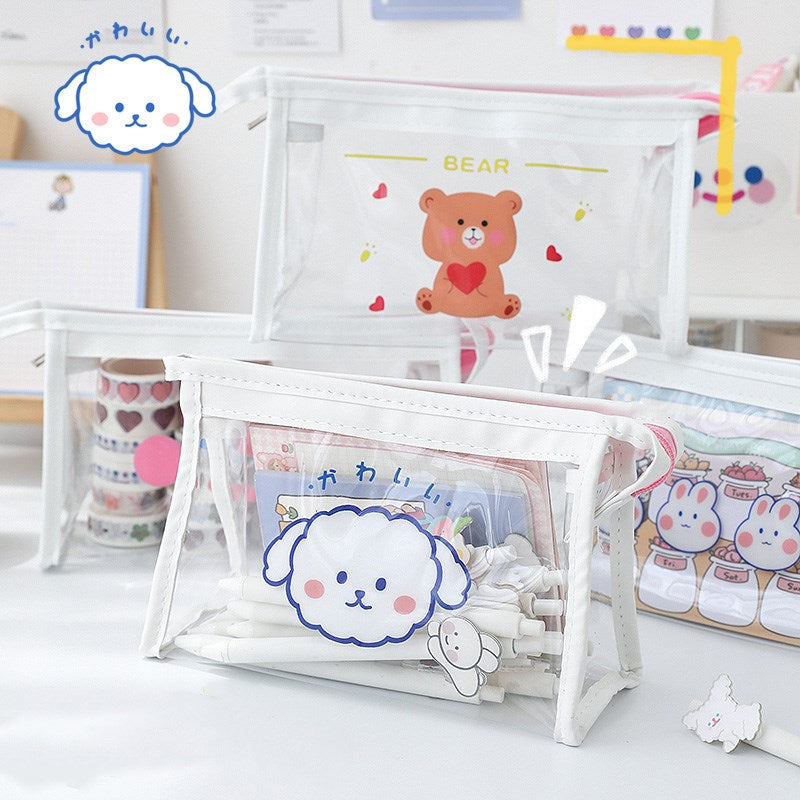 Girl simple Japanese pencil bag
