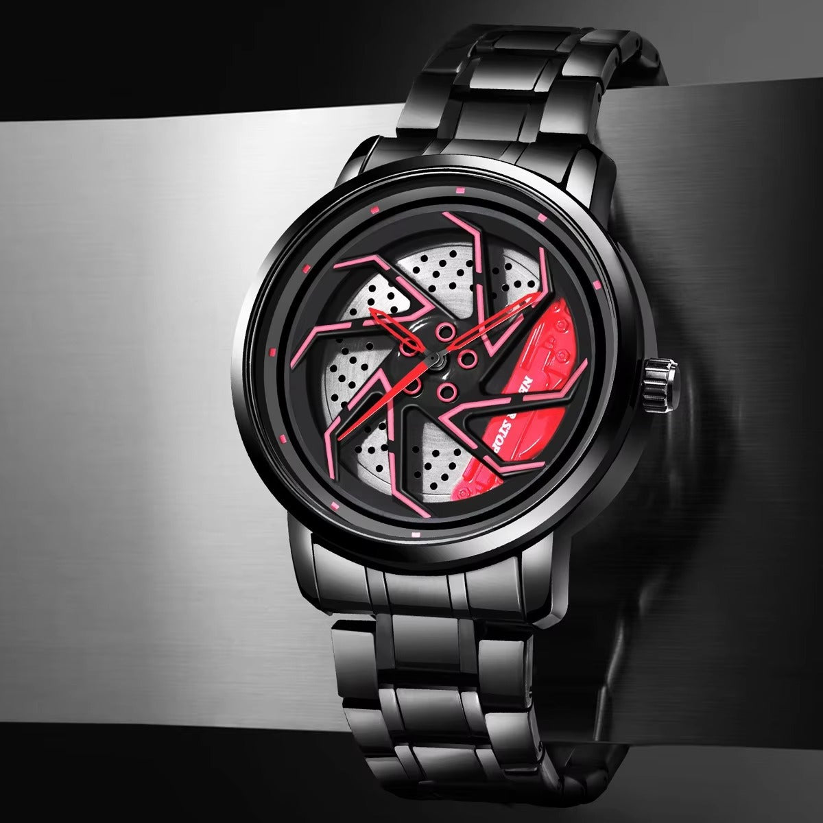 Stylish And Cool Quartz Mens Watch With A Steel Bandtrendy And Fashionable