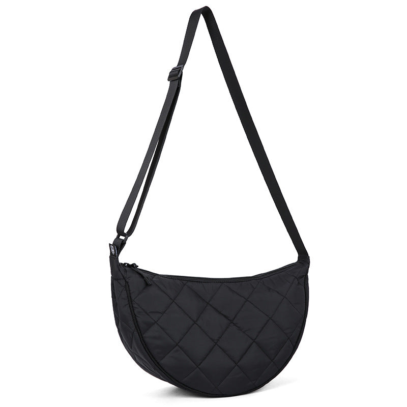 Womens High-Capacity Nylon Shoulder Crossbody Bag