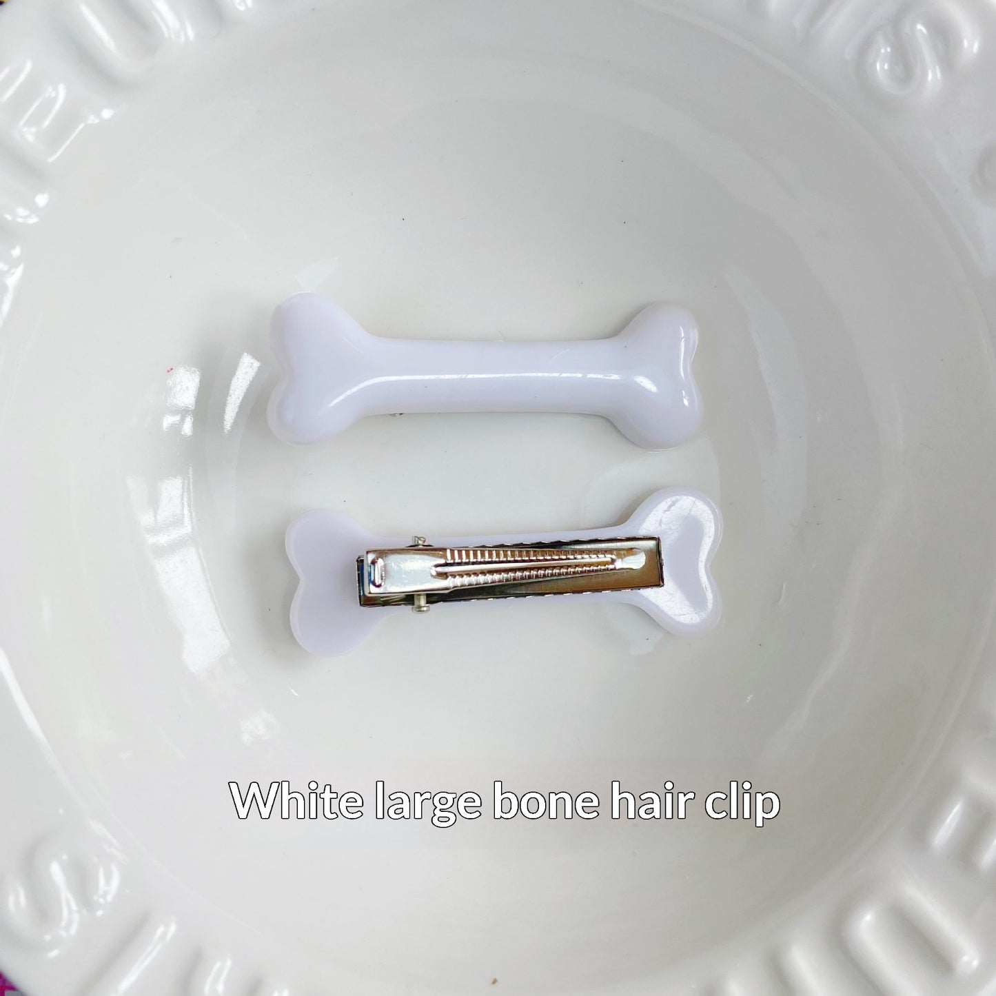 Womens Cute Artificial Bone Hair Clip