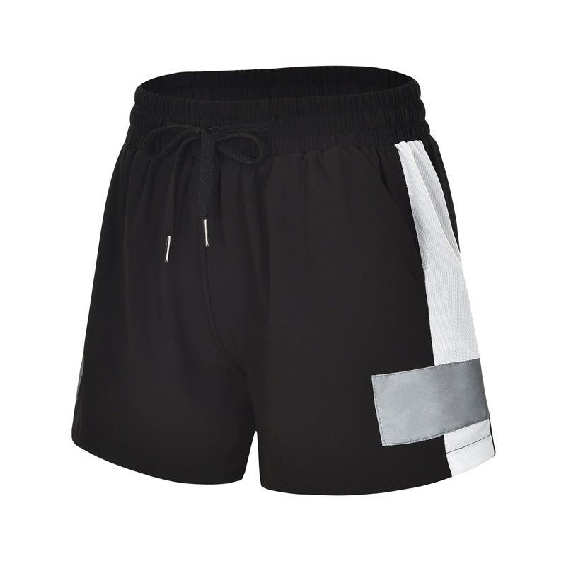 Summer Exercise Shorts Reflective Plus Size Yoga Fitness Quick-drying Running Pants Anti-exposure