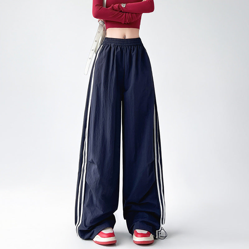 Fashion American Striped Overalls For Women