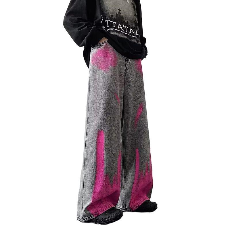 Men's Fried Street Graffiti Jeans
