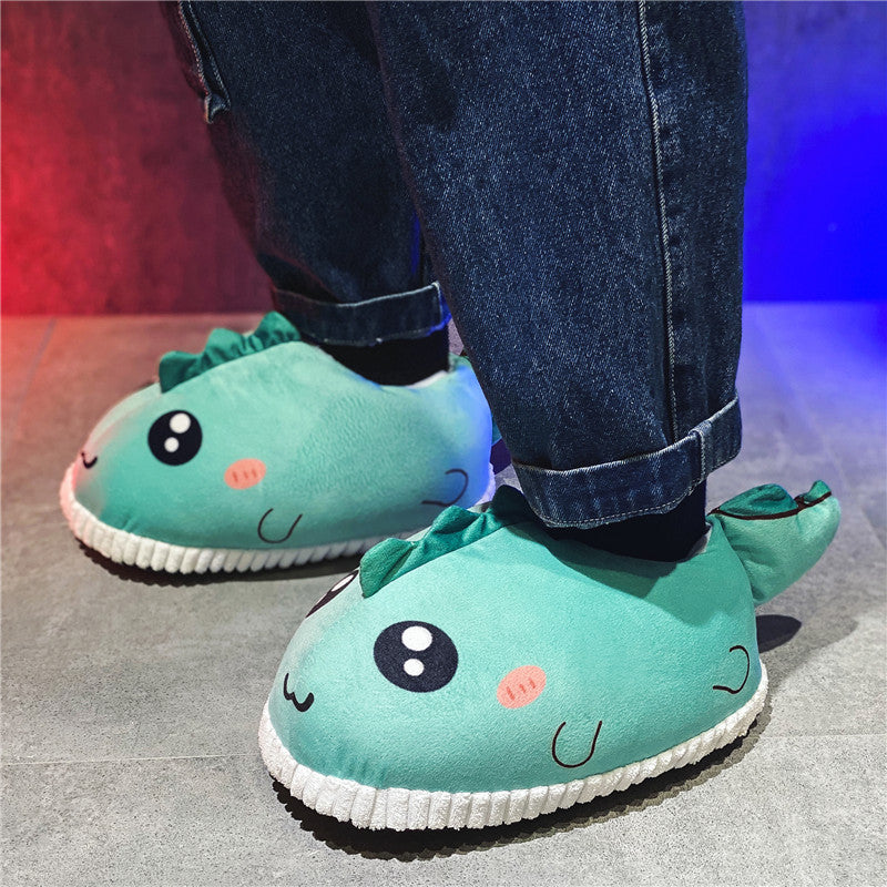 New Couple's Bread Shoes Women's Warm Fleece Cotton Slippers