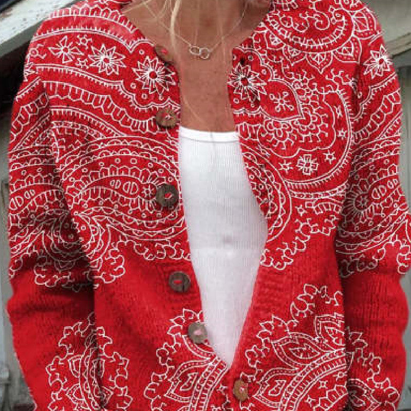 New 3D Digital Printing Cardigan Sweater