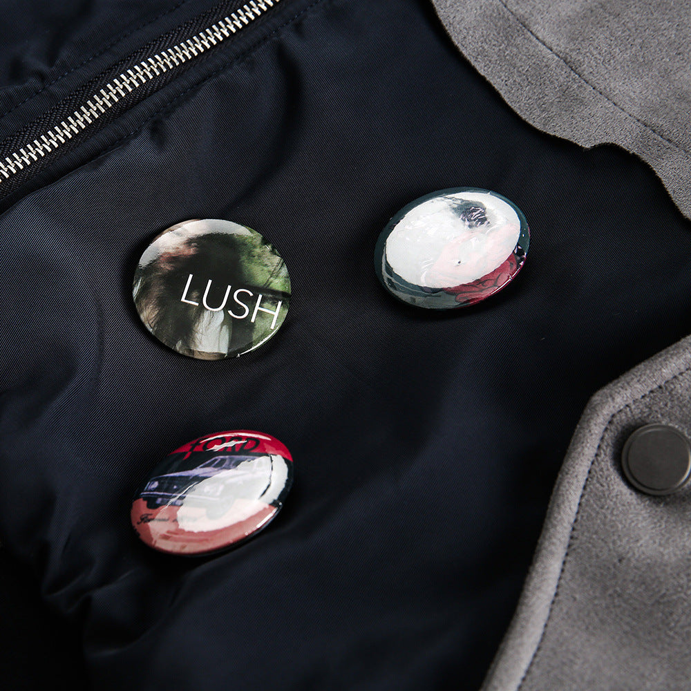 Badge Decoration Double-headed Zipper Baseball Cotton-padded Coat