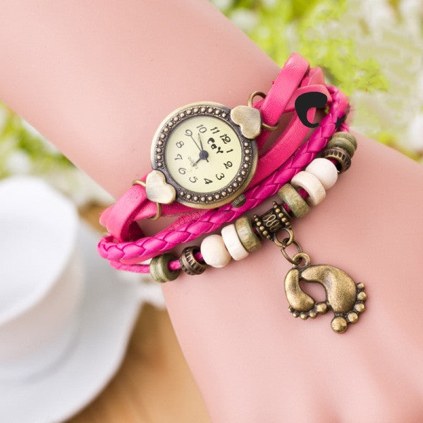 Foot bracelet vintage watch