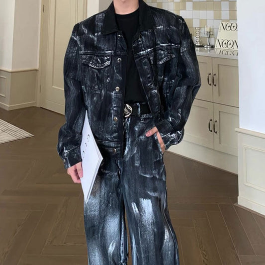 American Trendy Denim Set For Spring And Autumn Seasons
