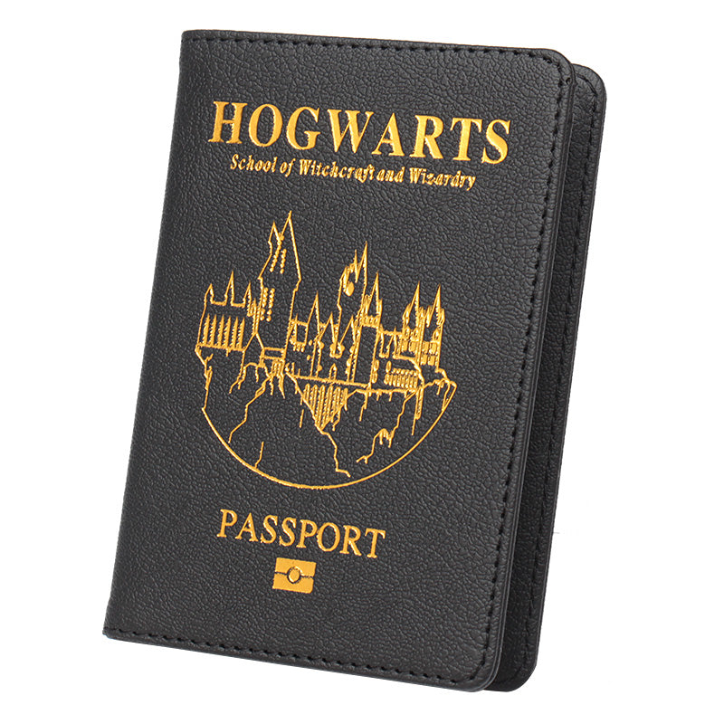 PU leather passport book ticket holder storage bag