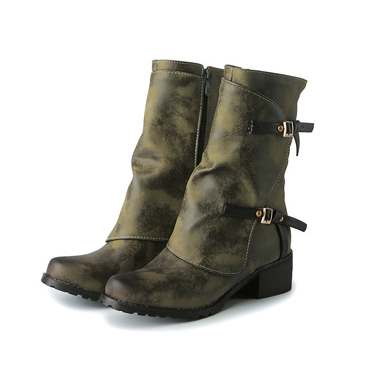 Explosive British Belt Buckle Martin Boots