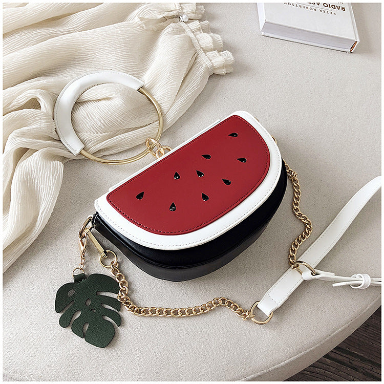 Cartoon Cute Fruit Watermelon Lemon Messenger Bag