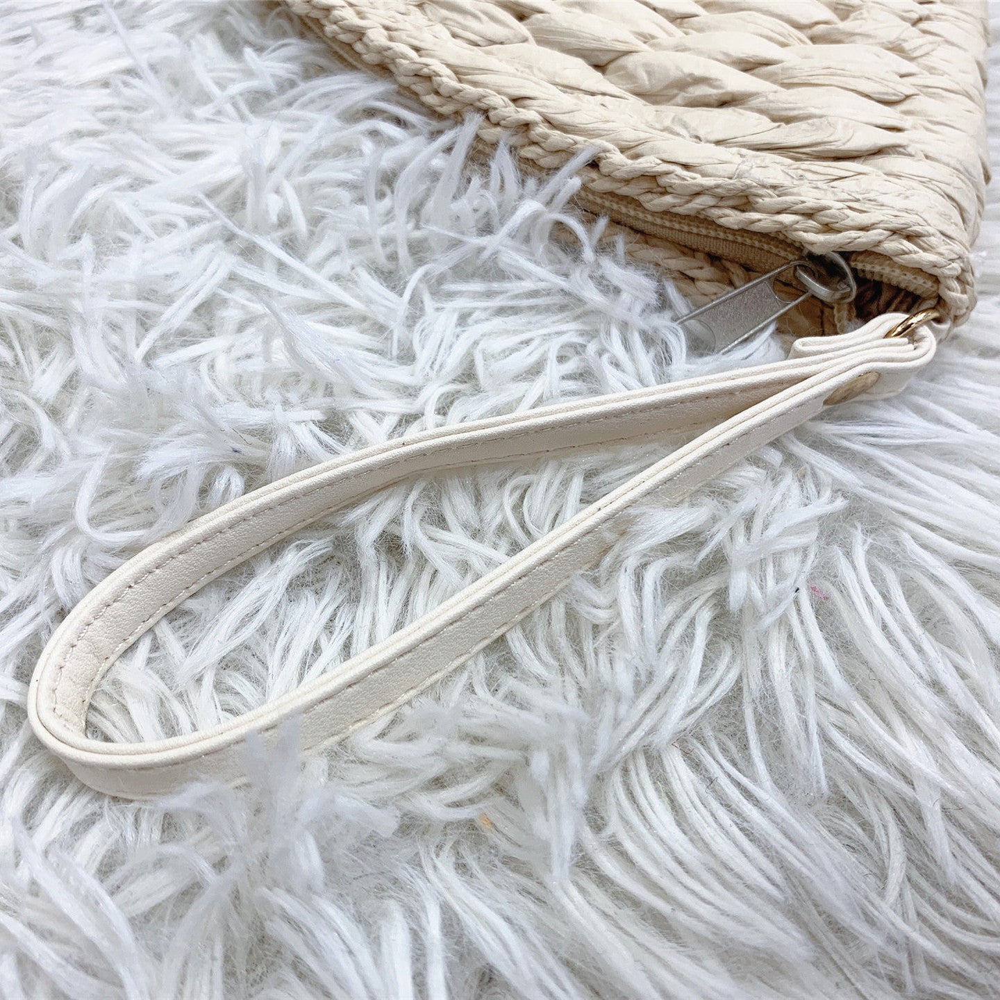Women's Summer Straw Woven Paper Embryo Holding Straw Bag