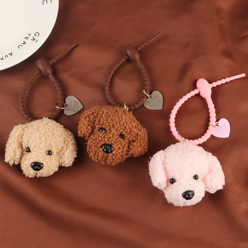 CharmCute Teddy Dog Soft Rubber Keychain Pendant Creative