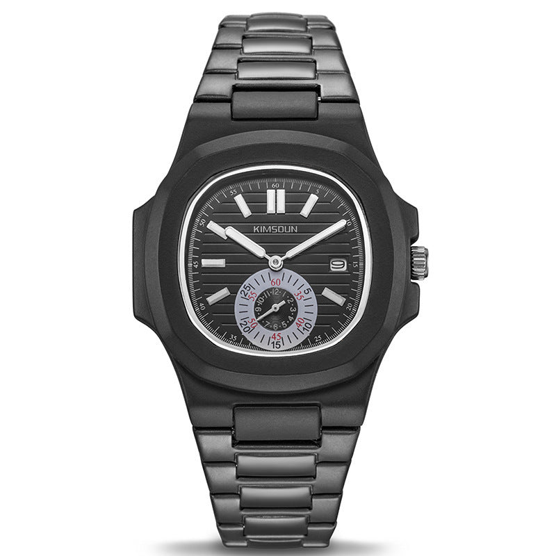 Stainless steel business waterproof men's Watch
