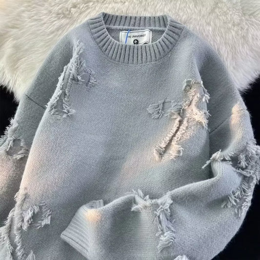 Kvast, fortykket strik, underdel, efterår og vinter, stor størrelse, retro, letmatchende underdelstop