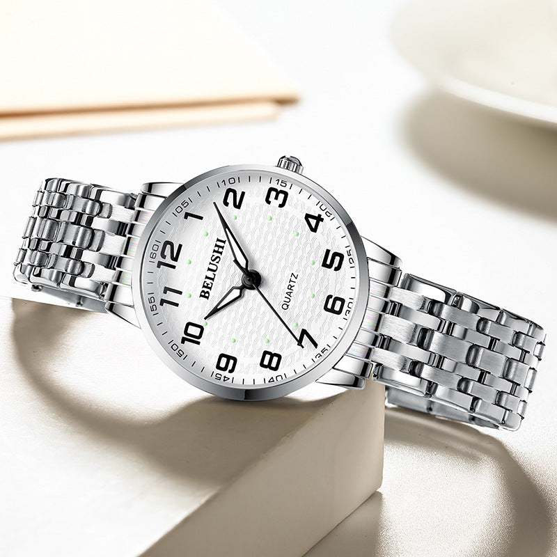 Men's And Women's Fashion Waterproof Luminous Quartz Watch