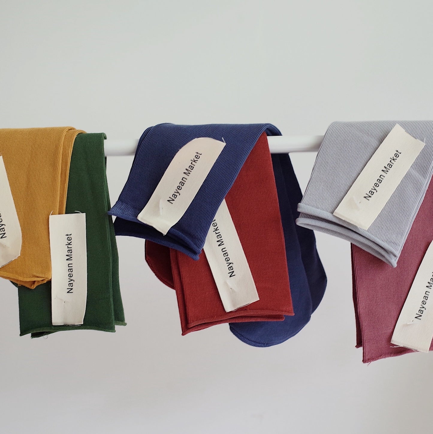 Combed Cotton Tube Socks Straight Board Without Root Multi-color Curling Candy Color