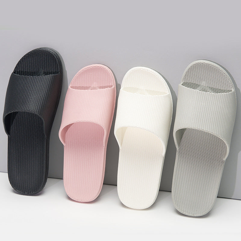 Non-slip couple elastic home slippers