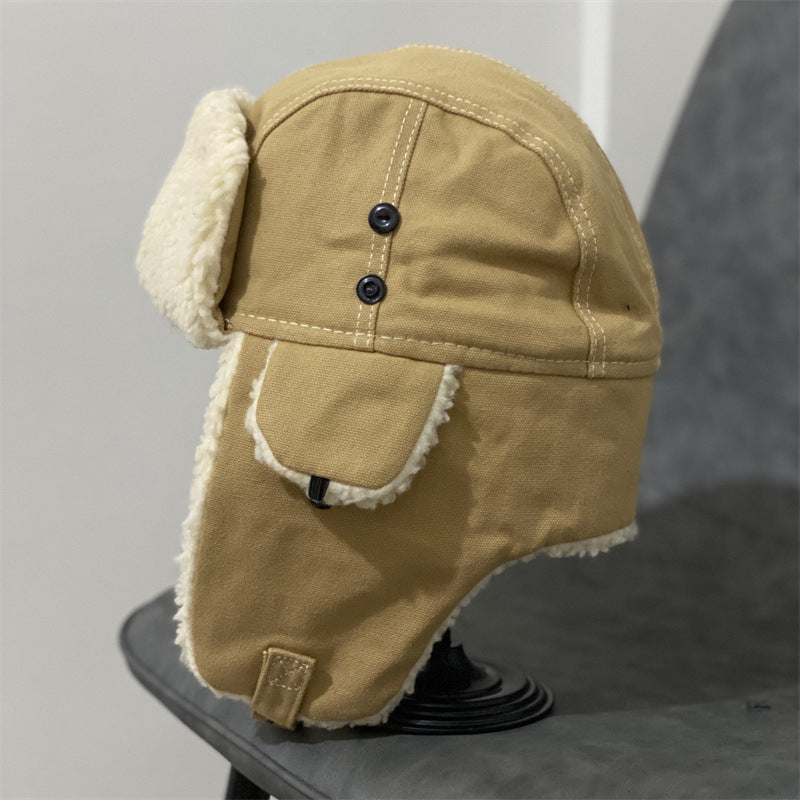 Women's Autumn And Winter All-matching Lambswool Thickened Warm Hat