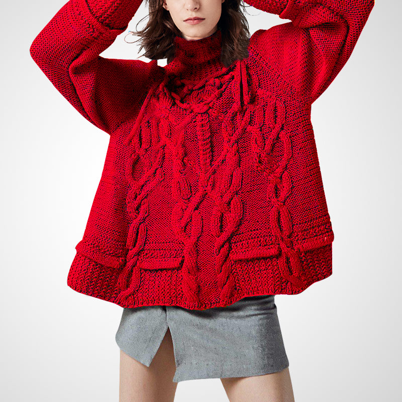 Autumn New Loose And Lazy Style Elegant Wool Sweater