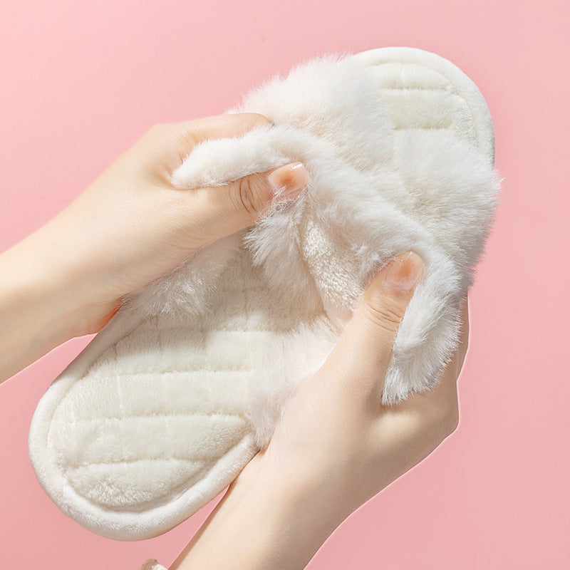 Women's Fashion Casual Home Indoor Plush Slippers