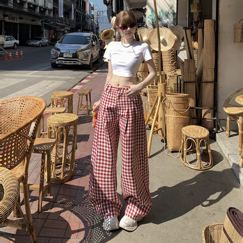 Womens Relaxed Versatile Straight-leg Casual Pants