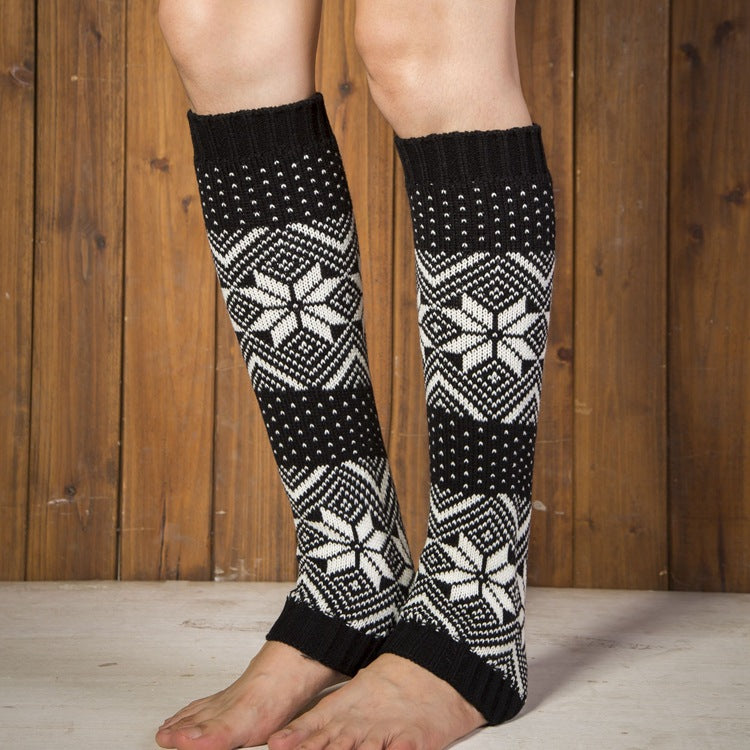 Wool knitted shoe cover