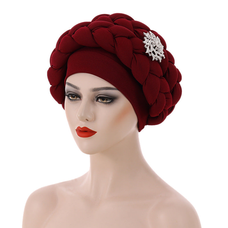 Woven Woven Hat Plus Accessories Toque